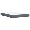vidaXL Box Spring Bed with Mattress Dark Grey Double Velvet