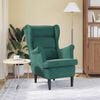 vidaXL Armchair Dark Green Velvet