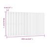 vidaXL Wall Headboard White 159.5x3x90 cm Solid Wood Pine