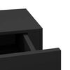 vidaXL Wall-mounted Drawer Shelves 2 pcs Black 60x23.5x10cm MDF