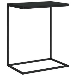 vidaXL Side Table Black 55x35x66 cm Engineered Wood