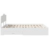 vidaXL Bed Frame with Headboard White 150 x 200 cm Engineered Wood