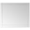 vidaXL Wall Mirror | Transparent | Glass | 80 x 60 cm | Minimalistic