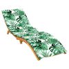 vidaXL Lounger Cushion Leaf Leaf Pattern 200 x 70 x 3 cm Oxford Fabric