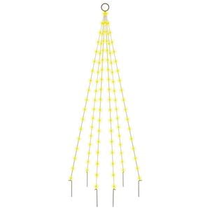 vidaXL Christmas Tree on Flagpole Warm White 108 LEDs 180 cm