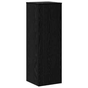 vidaXL Plant Stand Black Oak 33 x 33 x 100 cm Engineered wood