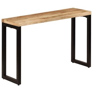 vidaXL Console Table | Mango Wood Brown | Solid mango wood and steel | Medium