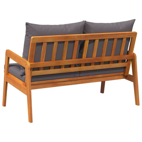 vidaXL Garden Bench with Cushion Oil Natural Solid Acacia Wood