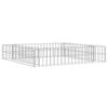 vidaXL Gabion Raised Bed | Silver | Galvanised steel | 100x100x20 cm