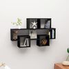 vidaXL Car-shaped Wall Shelf Black 82x15x51 cm Engineered Wood