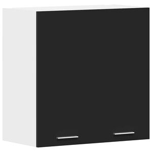 vidaXL Hanging Cabinet | Black | Engineered wood | Medium | Hanging Cabinet