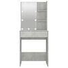vidaXL Dressing Table with LED Concrete Grey 60x40x140 cm