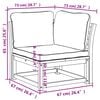 vidaXL Garden Sofa Corner with Cushions 73x73x65 cm Solid Wood Acacia