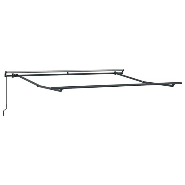 vidaXL Awning Frame Manual Anthracite 3 x 2.5 m Aluminium