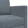 vidaXL Sofa Bed 110cm Dark Grey Velvet