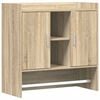 vidaXL Wall Shelf Wall-Mounted Sonoma Oak 80 x 36 x 80 cm