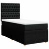 vidaXL Box Spring Bed with Mattress Black King Single Fabric