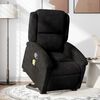 vidaXL Stand up Massage Recliner Chair Black Velvet