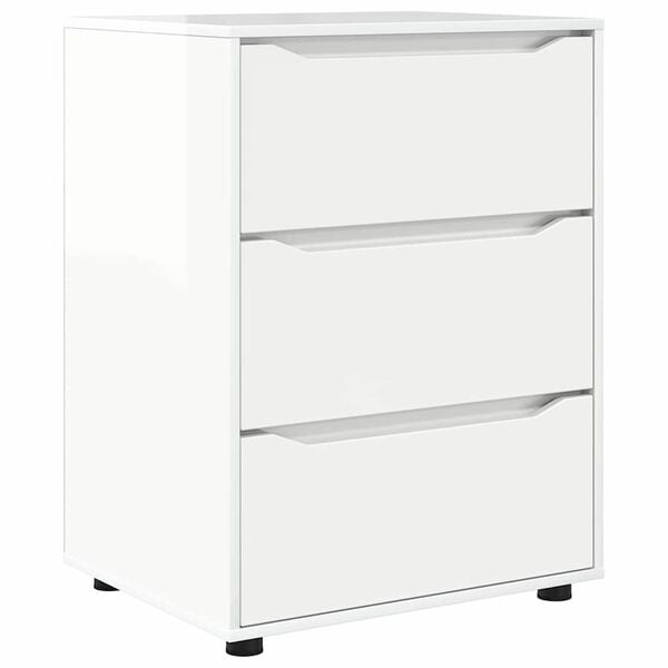 vidaXL Storage Cabinet High Gloss White 60 x 48 x 81 cm