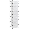 vidaXL Shoe Rack | Transparent | PP (Polypropylene), Steel
