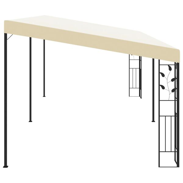 vidaXL Wall-mounted Gazebo 6x3x2.5 m Cream