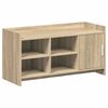 vidaXL Shoe Cabinet Sonoma Oak 100 x 39.5 x 51 cm Engineered Wood