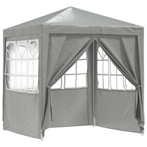 vidaXL Party Tent Light Grey 200 x 200 x 240 cm PE and Steel