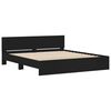 vidaXL Bed Frame without Mattress Black 180x200 cm Super King
