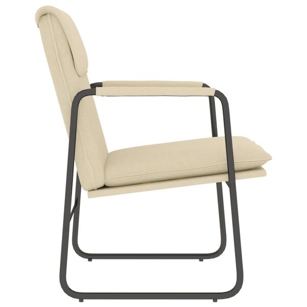 vidaXL Lounge Chair Cream 55x64x80 cm Fabric