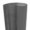 vidaXL Double-Sided Garden Fence PVC 150x500 cm Grey
