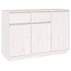vidaXL Sideboard | White | Solid pine wood | Medium | Sideboard | Rectangular