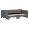vidaXL Daybed with Trundle without Mattress Dark Grey 90x190 cm