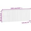 vidaXL Wall Headboard White 159.5x3x60 cm Solid Wood Pine