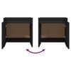 vidaXL Bedside Cabinets 2 pcs Black 45x34x44.5 cm Engineered Wood