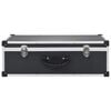 vidaXL CD Case for 80 CDs Aluminium ABS Black