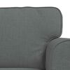 vidaXL Sofa Set 2 pcs Dark Grey 155 x 82 x 80 cm Fabric
