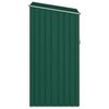 vidaXL Garden Firewood Shed Green 245x98x159 cm Galvanised Steel