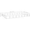 vidaXL Dog Kennel Silver 40 m&sup2; Steel