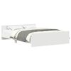 vidaXL Bed Frame without Mattress White 135x190 cm