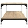 vidaXL Coffee Table Sonoma Oak 80x50x40 cm Engineered Wood