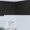 vidaXL Kitchen Cabinet with Door Black 57 x 57 x 80 cm Engineered Wood