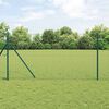 vidaXL Fence Post Other 52 pcs Green 3.2 x 3.2 x 170 cm Steel