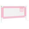 vidaXL Toddler Safety Bed Rail Pink 160x25 cm Fabric