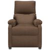 vidaXL Massage Chair Brown Fabric