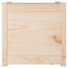 vidaXL Garden Planter 50x50x50 cm Solid Pinewood
