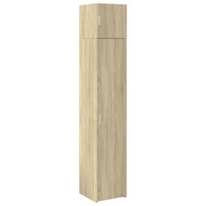 vidaXL Slim Storage Cabinet Sonoma Oak 40x42,5x225 cm Engineered Wood