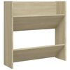 vidaXL Wall Shoe Cabinets 2 pcs Sonoma Oak 60x18x60cm Engineered Wood