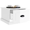 vidaXL Coffee Table High Gloss White 50x50x35 cm Engineered Wood