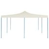 vidaXL Folding Gazebo 5x5 m Cream