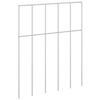 vidaXL Garden Fence Panel 24 pcs 25 x 30 cm Galvanised Steel Silver